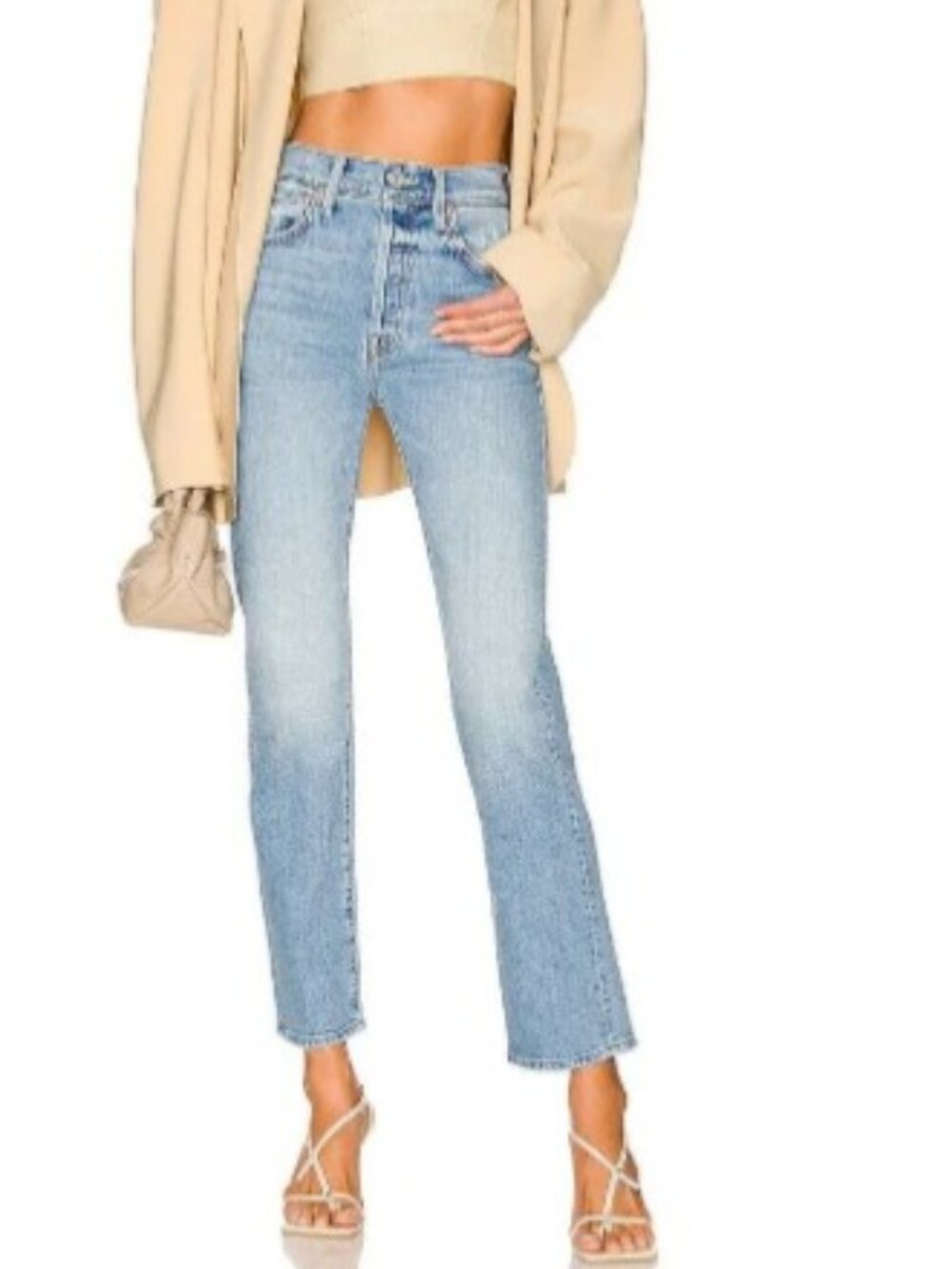 MOTHER High Waisted Hiker Hover Jeans "Slay it With Flowers" Size: 30 NWT